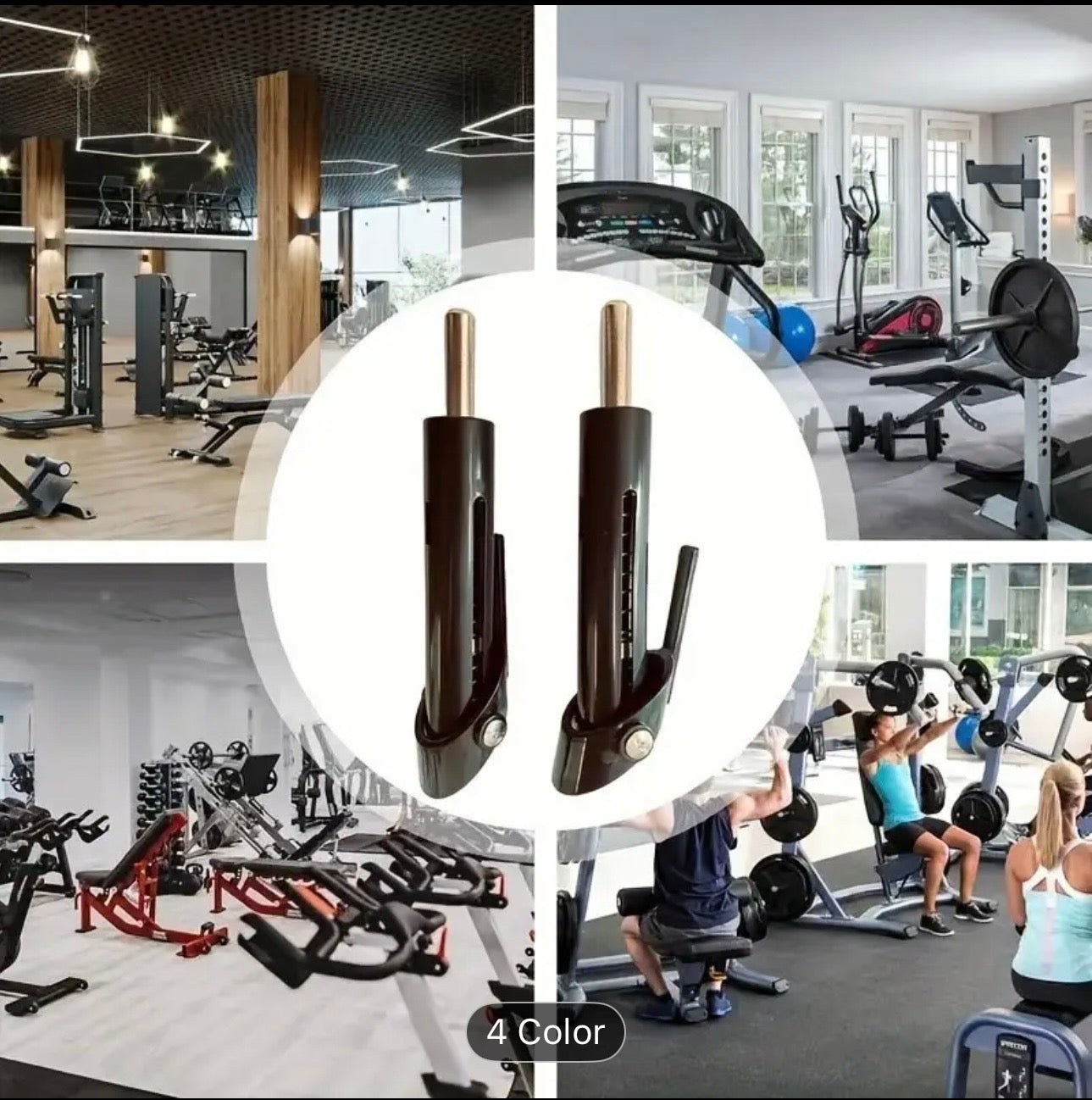 2pcs Adjustable Weight Pins for Gym Equipment - Durable ABS & Stainless Steel, Compact Design for Easy Storage