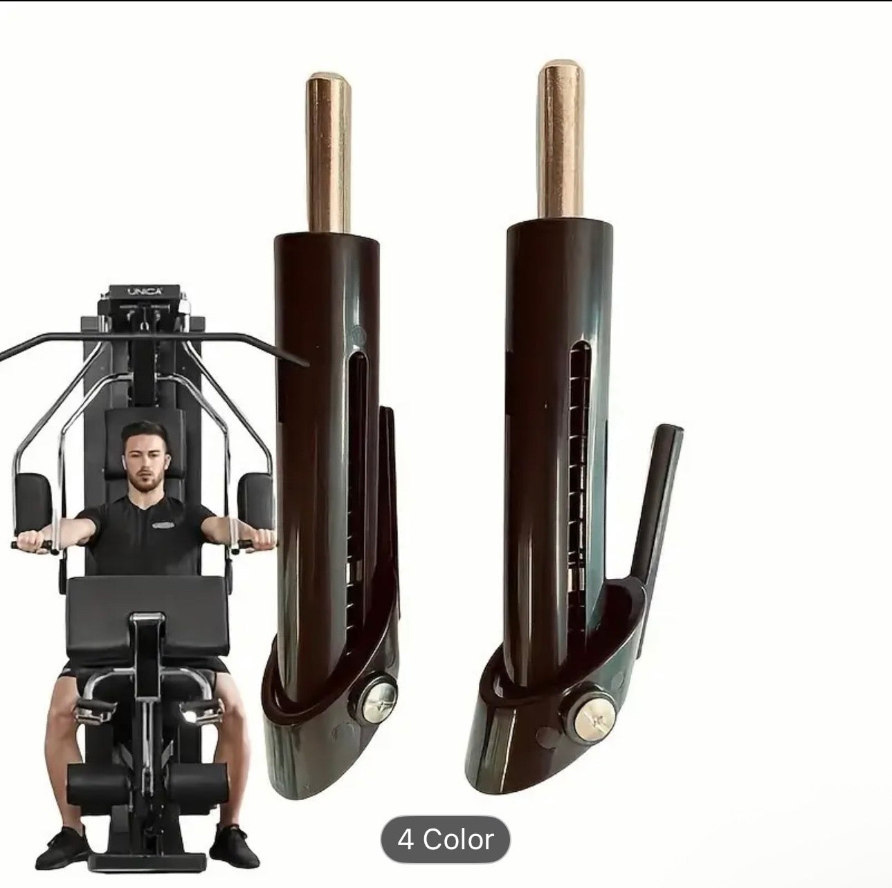 2pcs Adjustable Weight Pins for Gym Equipment - Durable ABS & Stainless Steel, Compact Design for Easy Storage