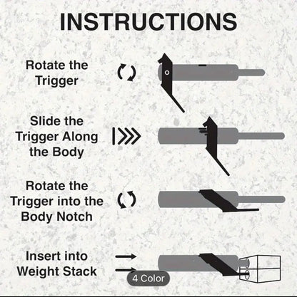 2pcs Adjustable Weight Pins for Gym Equipment - Durable ABS & Stainless Steel, Compact Design for Easy Storage